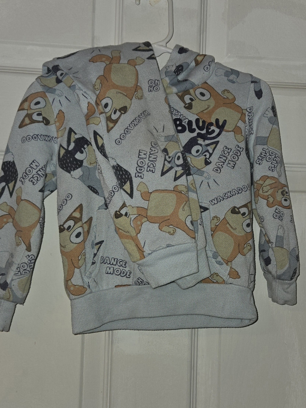 Bluey Light Blue Kids' Hooded Sweatshirt and Pants Jogging Set SZ 2T